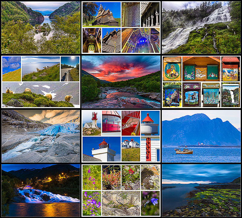 Sehnsucht Norwegen Kalender